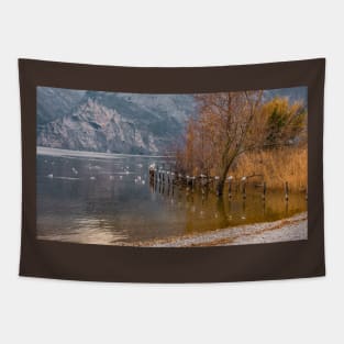 Lake Garda at Torbole in North Italy Tapestry