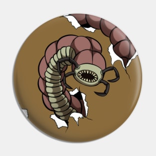 Worm Menace Pin