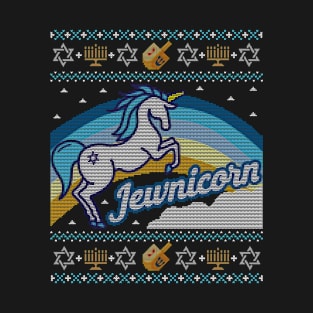 Ugly Hanukkah Unicorn Jewnicorn T-Shirt