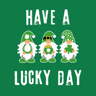 Irish Gnomes Have a Lucky Day St Patricks Day T-Shirt