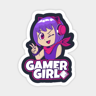 Gamer Girl Kawaii Style Magnet