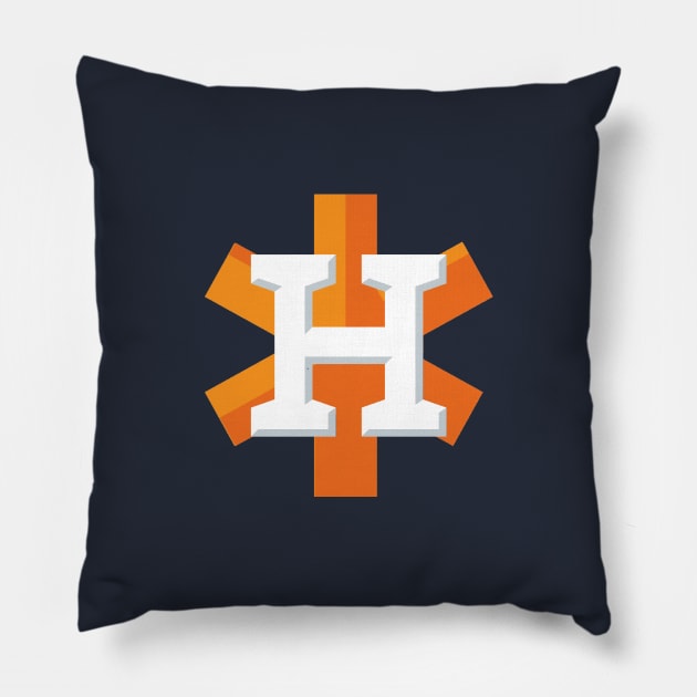 Houston ASTERISKS Cheating Baseball T-Shirt Pillow by CustomItemDesigns