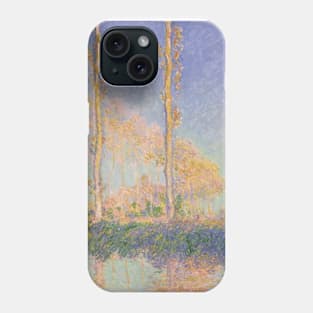 Poplars by Claude Monet Phone Case