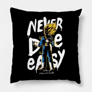 Never Die Easy (Vegeta ver.) Pillow