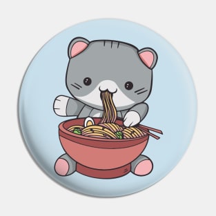 Kawaii Ramen Cat Pin