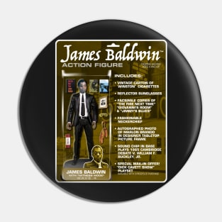 James Baldwin™ Action Figure Pin