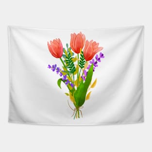 Tulip Bouquet Tapestry