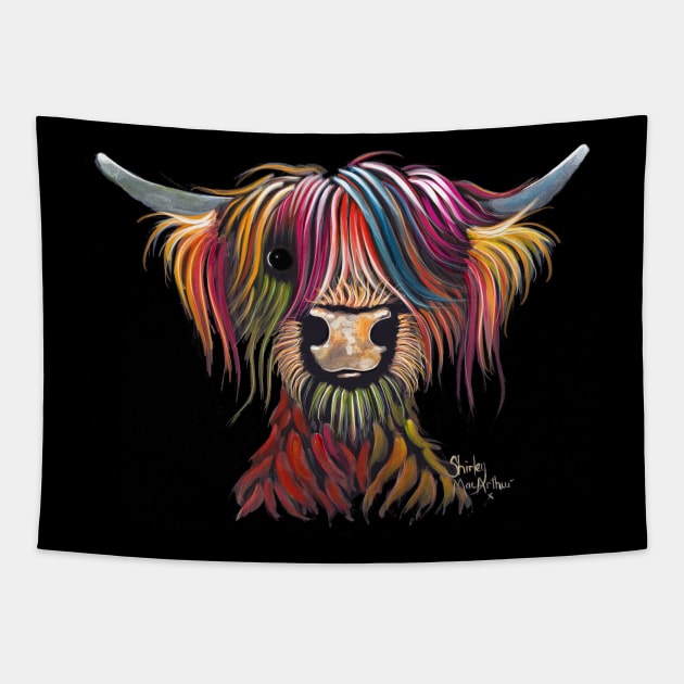 SCoTTiSH HiGHLaND CoW ' OLiVeR ' BY SHiRLeY MacARTHuR Tapestry by ShirleyMac