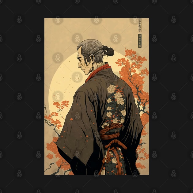 Vintage Japanese Art Classic Japan Samurai Art by PlimPlom