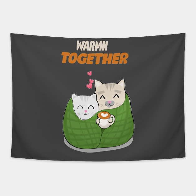 Warm together Tapestry by Mysticalart