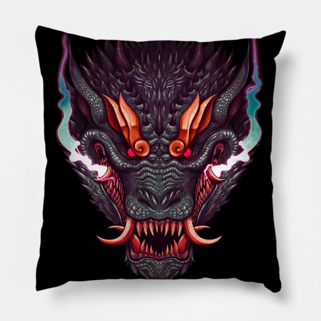 ONI (Dark) Pillow by Space Dragon