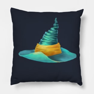 Witch Hat  - Aqua Pillow