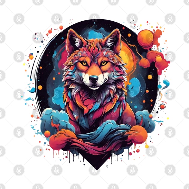 Abstract Wolf by Rebirth Designs