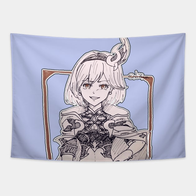 Djeeta Conqueror of the Eternals (GBF) Tapestry by Lilynee-