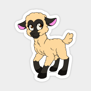 Sweet Sheep - (Oxford w/ Brown Eyes) Magnet