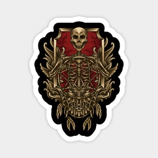 Skull king gold Magnet