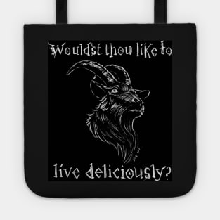 Black Phillip - Live Deliciously Tote