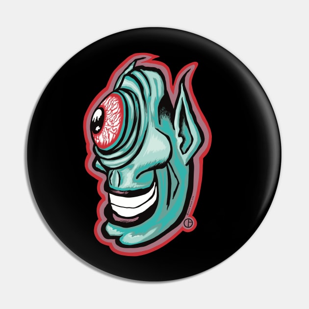 Sy Klopz Cyclops Pin by Art from the Blue Room