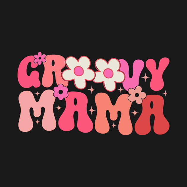 Retro Groovy Mama Matching Family 1st Birthday Party by Merchby Khaled