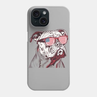 American 4th July Dog #6 Phone Case