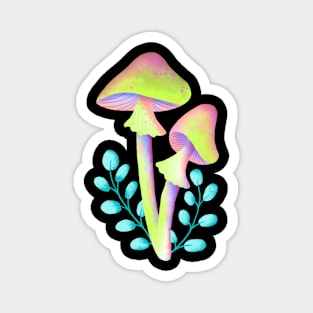 Everyone Know Magic Mushroom With Leaves Over The Next Magnet