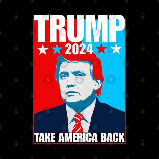 Trump 2024 take america back by Qrstore