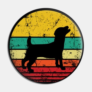 Retro Jack Russell Terrier Pin