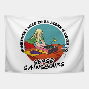 Serge Gainsbourg / 60s Rock Obsessive Fan Gift Tapestry