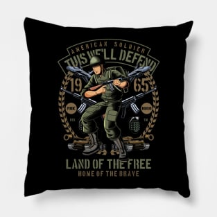 American Soldier (1965) Pillow