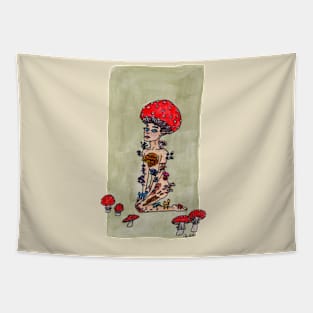 Mushroom Fairy Tapestry