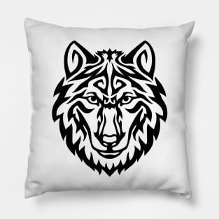 Alphawolf Tribal Pillow