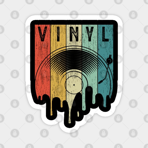 Vintage Vinyl Funny Liquid LP For Music Lovers Magnet by RK Design