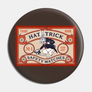 Hat Trick Safety Matches Pin