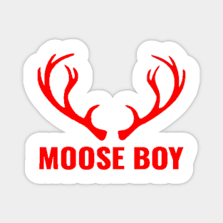 MOOSE BOY RED Magnet