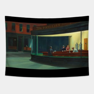 Hopper Nighthawks Tapestry