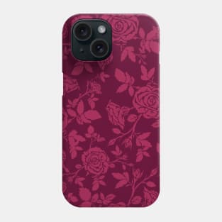 Red Rose Pattern Phone Case