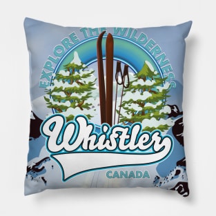 For an adventure Whistler ski poster Pillow