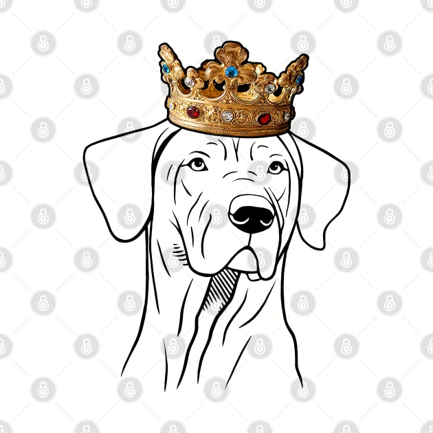 Rhodesian Ridgeback Dog King Queen Wearing Crown by millersye