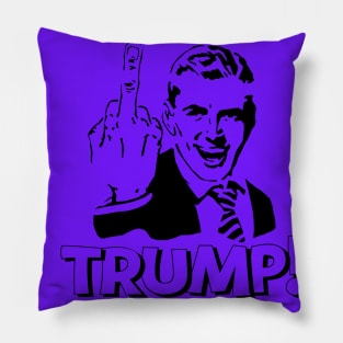 MIDDLE FINGER TRUMP POLITICALLY INCORRECT Pillow