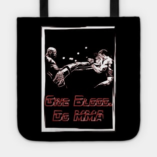 Fasbytes motivation MMA UFC inspired 'Give Blood, Do MMA' black slogan p1 Tote