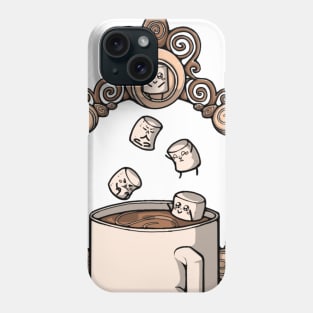 Cute Hot Cocoa With Marshmellows Phone Case