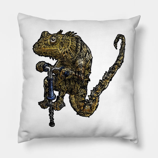 Pogo Dragon Pillow by Low_flying_Walrus
