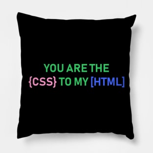 Geeky Developer Valentines Quote. Pillow