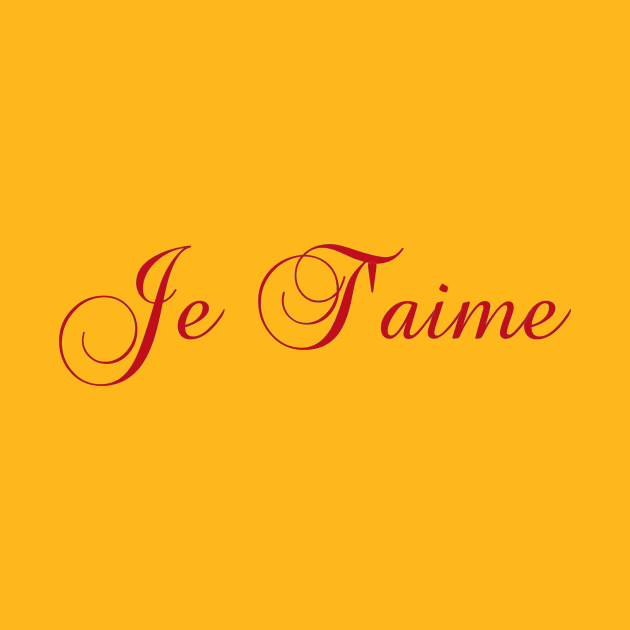 Text Je T'aime in red by BK55