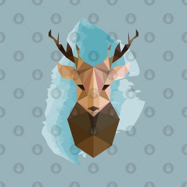 Geometric Reindeer by hiyas