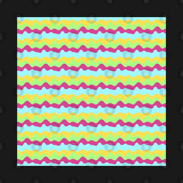 Colorful Liquid Retro Repeated Pattern by MarjanShop