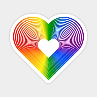 LGBT "HEART OF COLORS" Magnet