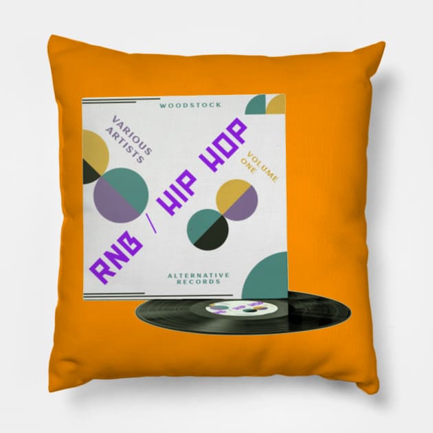 RETRO VINYL HIP HOP RNB Pillow by elSALMA