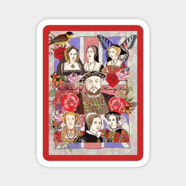 Henry VIII and his six wives Magnet by White B Gifts