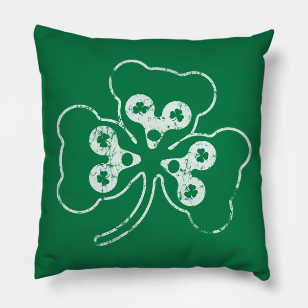 Cubish Shamrock Chicago Irish St Patrick's Day Pillow by E